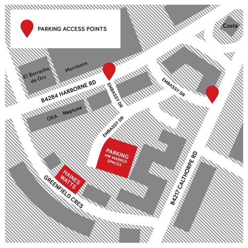 Haines Watts Birmingham Map