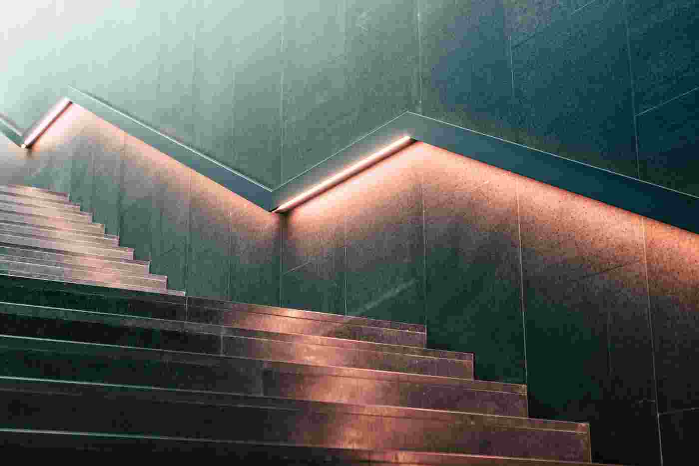 Stairway with light