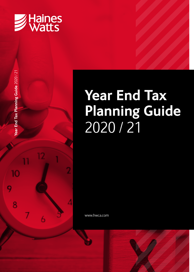 Year end tax planning guide 2020/21