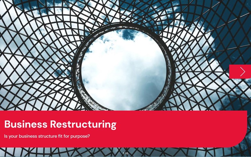 Business restructuring